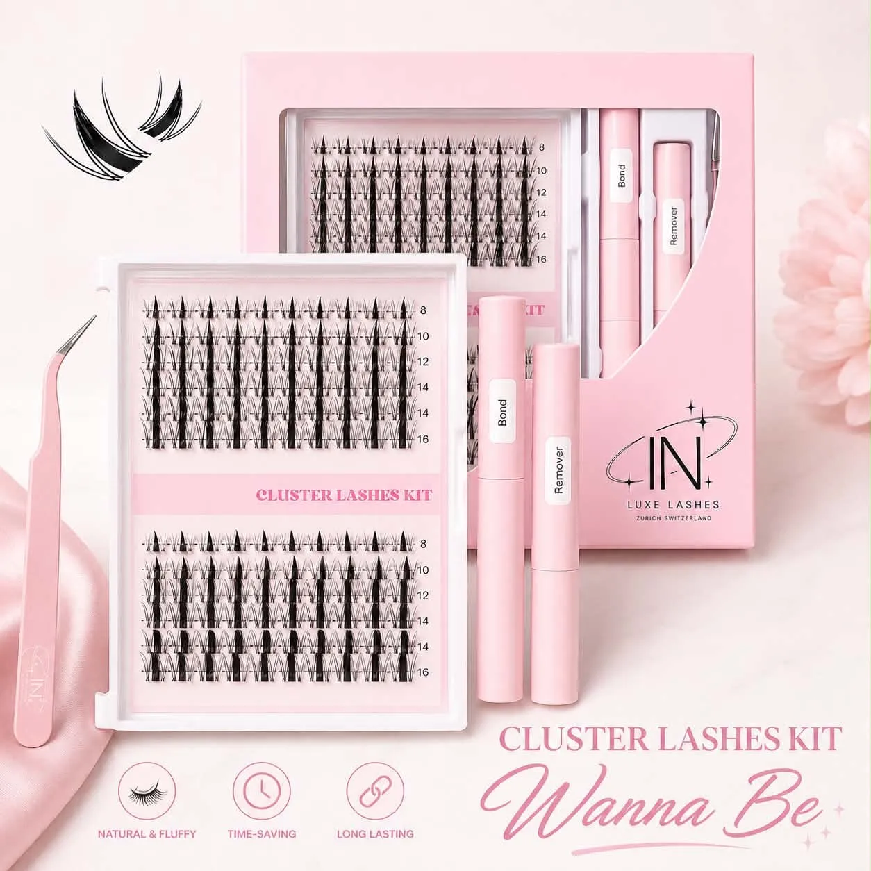 Cluster Lashes Kit Wanna Be